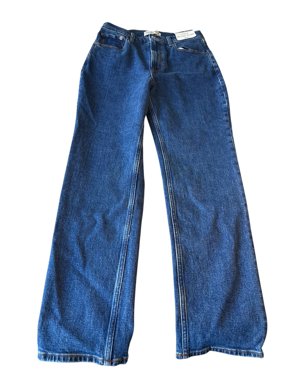 Abercrombie & Fitch Women's Blue Wide-Leg Jeans‎